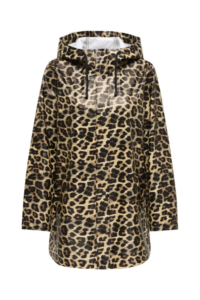 ONLMARIE ELLEN AOP RAINCOAT OTW 15359213 Toasted Coconut/AOP LEO